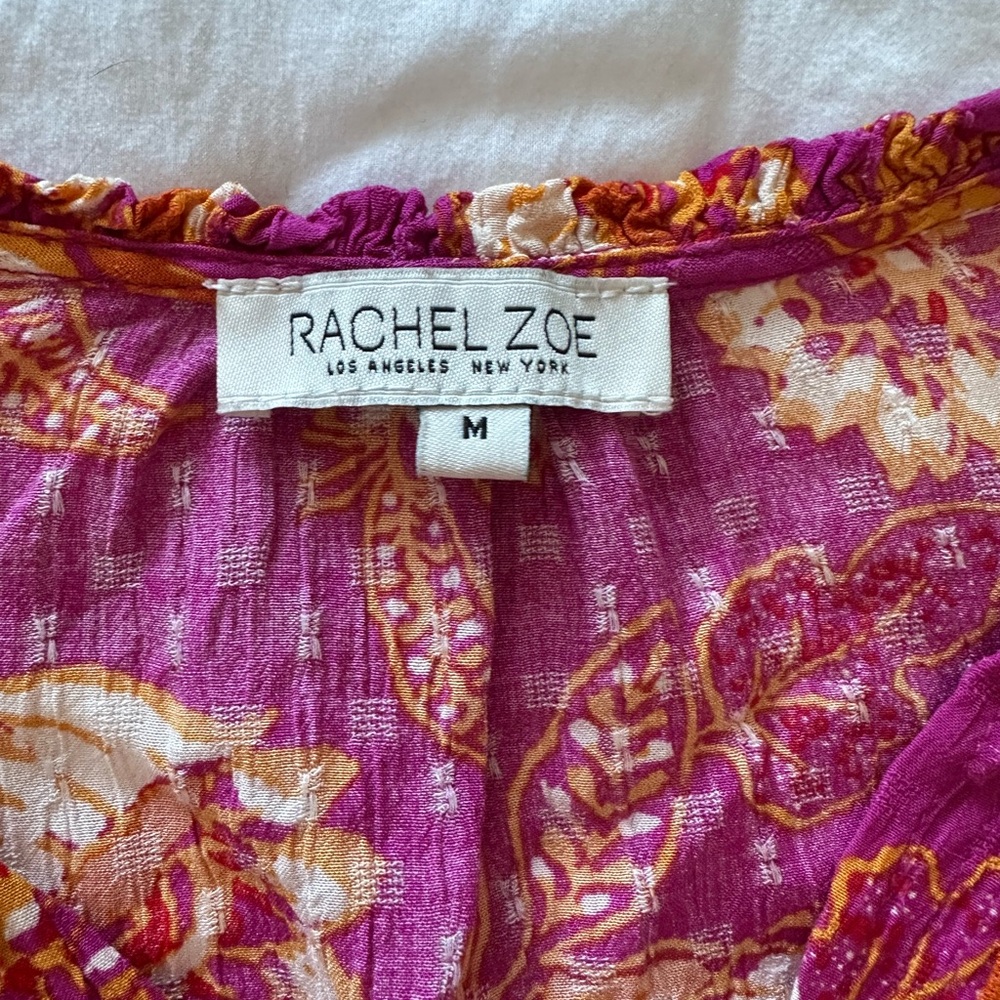 Rachel Zoe Pink Floral Women's Top - Picture 2 of 4
